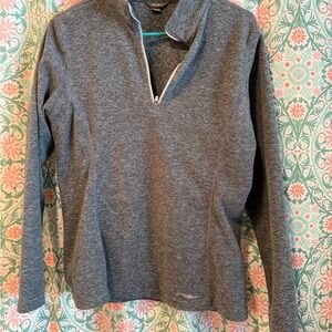 Gray Quarter-Zip women’s Sweater